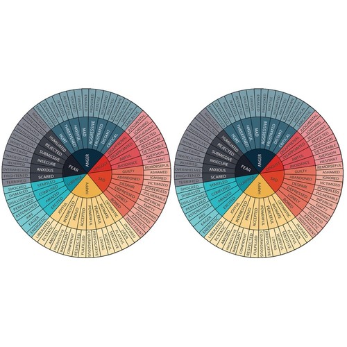 Colorful feeling wheel - colorful,