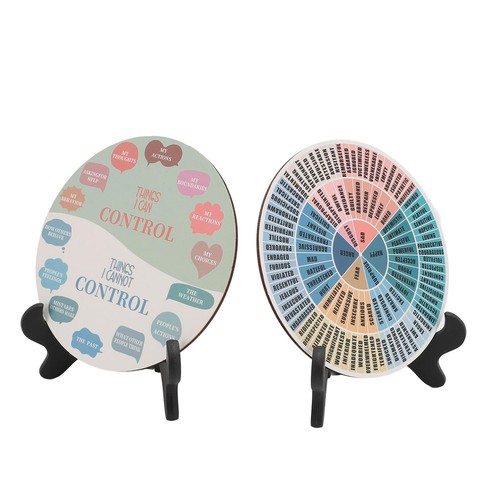 Calm emotion wheel decor set - wheel,