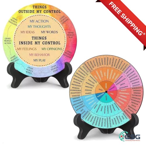 Wooden mood wheel spinner - mood, for