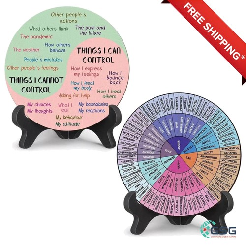 Wooden mood wheel spinner - wheel,